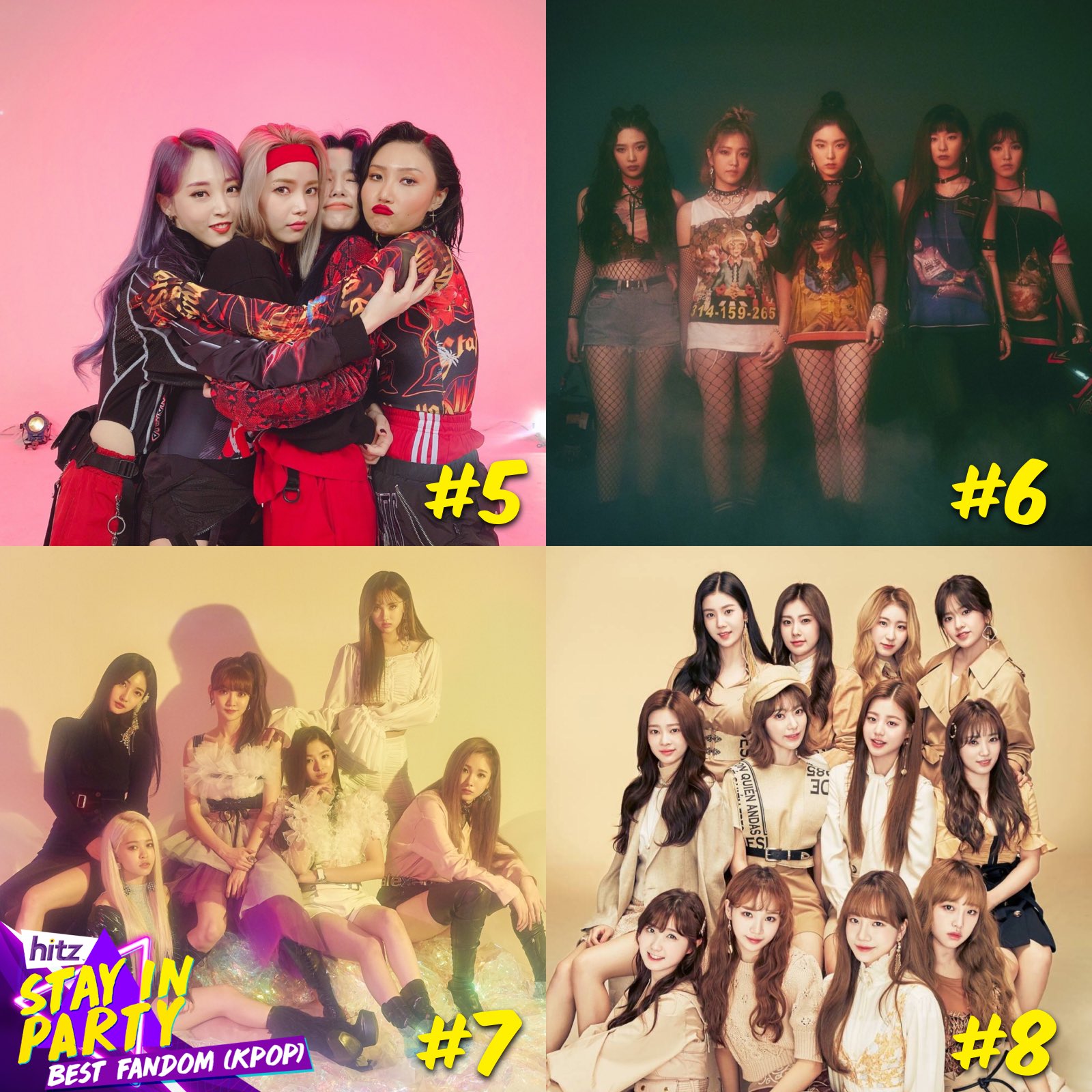 Hitz Latest Best Fandom Kpop Votes Update Vote For Your Favourite Fandom Now And We Ll Bring The Hitzstayinparty To You T Co Xfgc5ci61e Hitzmco Everglow Momoland Izone Mamamoo