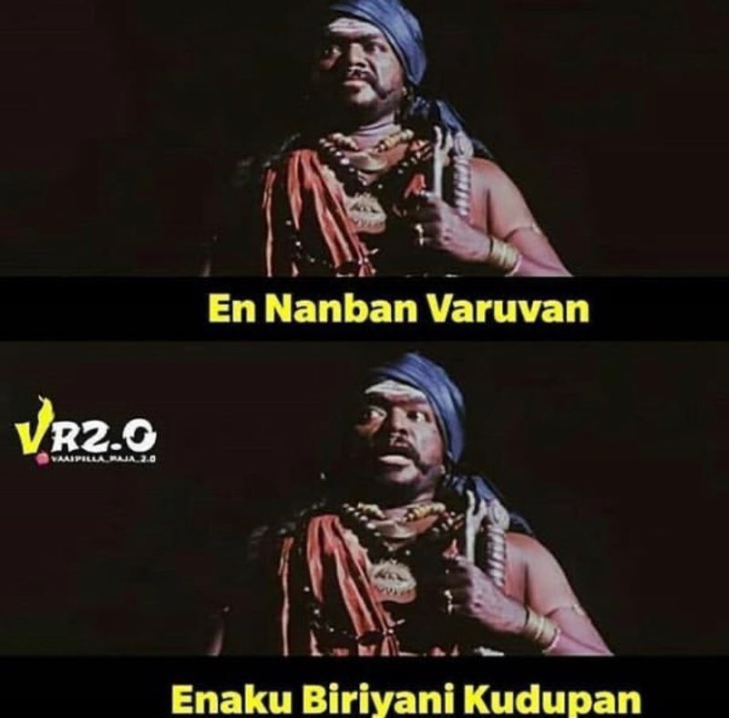 rparthiepan's tweet photo. பிரியம் கண்டேன்                   பிரியானி காணவில்லை https://t.co/wTRbS01sJj