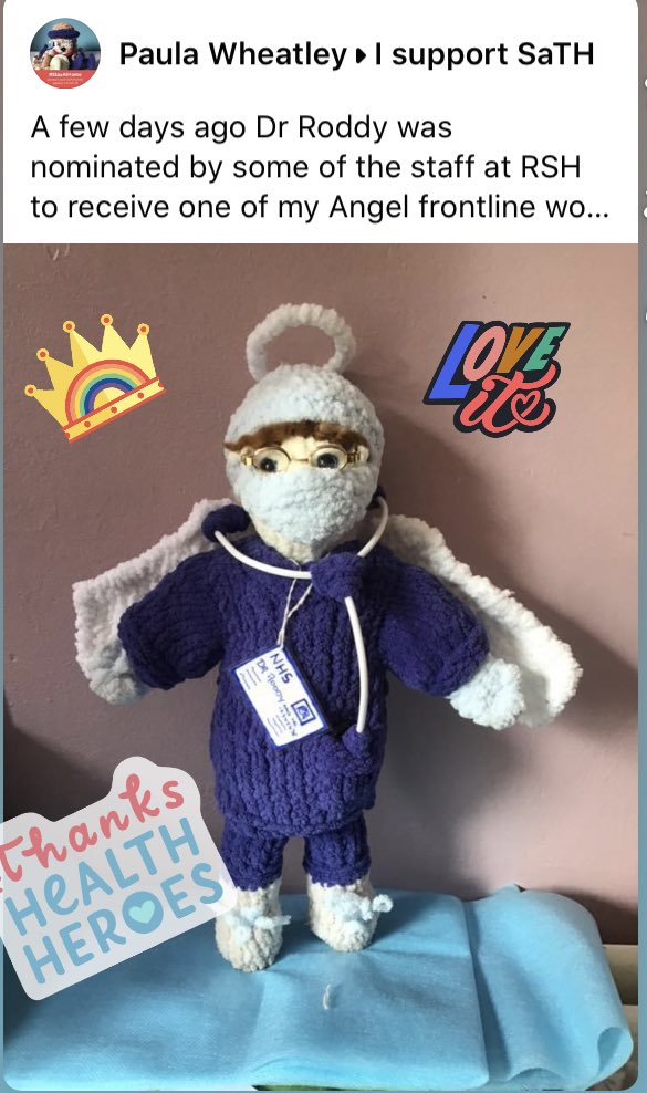 SaTHAMU29's tweet photo. Well deserved Dr Roddy 🤩 Love it! @elinlowri #NHSheroes https://t.co/LVcT4G2GIY