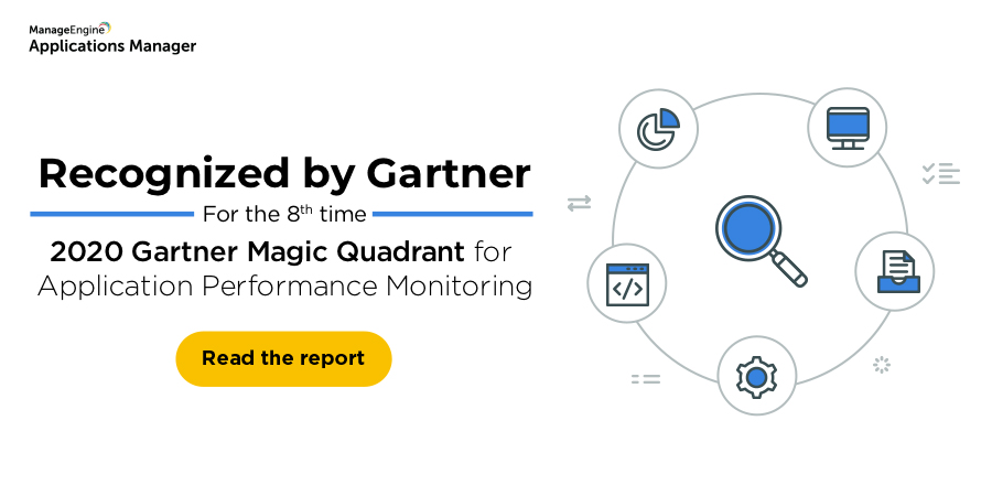 manageengine_SE's tweet photo. ManageEngine Applications Manager has been recognized in the '2020 Gartner Magic Quadrant for Application Performance Monitoring' for the 8th time. https://t.co/C6SmLMm5LF
#applicationperformance #gartner https://t.co/06GWmICA7u