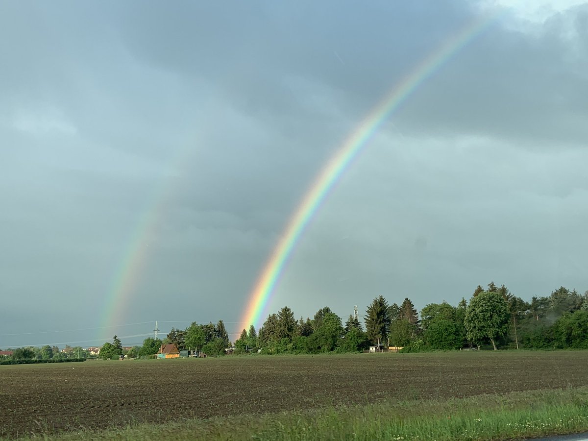 #Regenbogen 🌈 am #Montag Morgen vertreibt Kummer und Sorgen