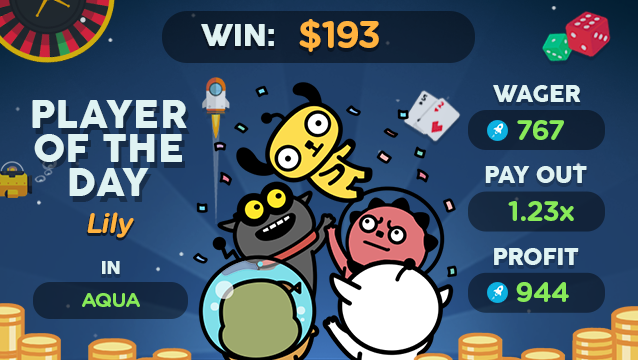 rocketruncasino's tweet photo. And today's play of the day goes to...... Lily!
Congratulations!

#casino #bitcoin #crypto #roulette #slot #aqua #rocket #quarantine https://t.co/QS48lGgo7a