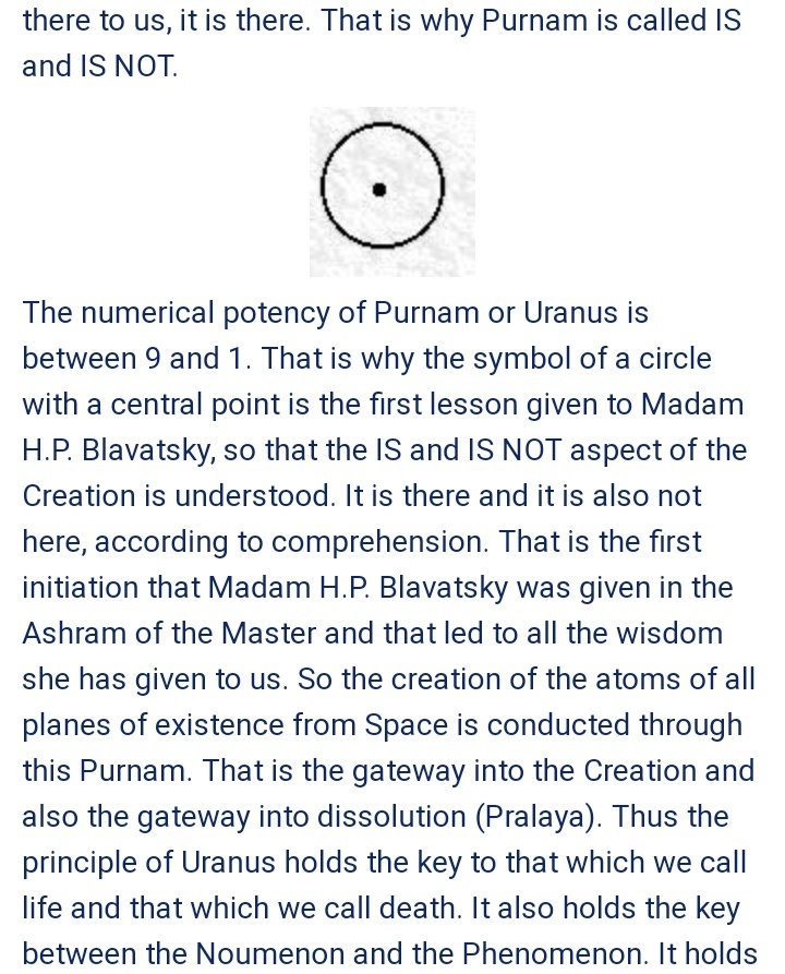 "....central point is the first lesson given to Madam H.P. Blavatsky, so that the IS and IS NOT aspect of the Creation is understood." https://worldteachertrust.org/en/web/publications/books/theosophical/main?s[]=quantum