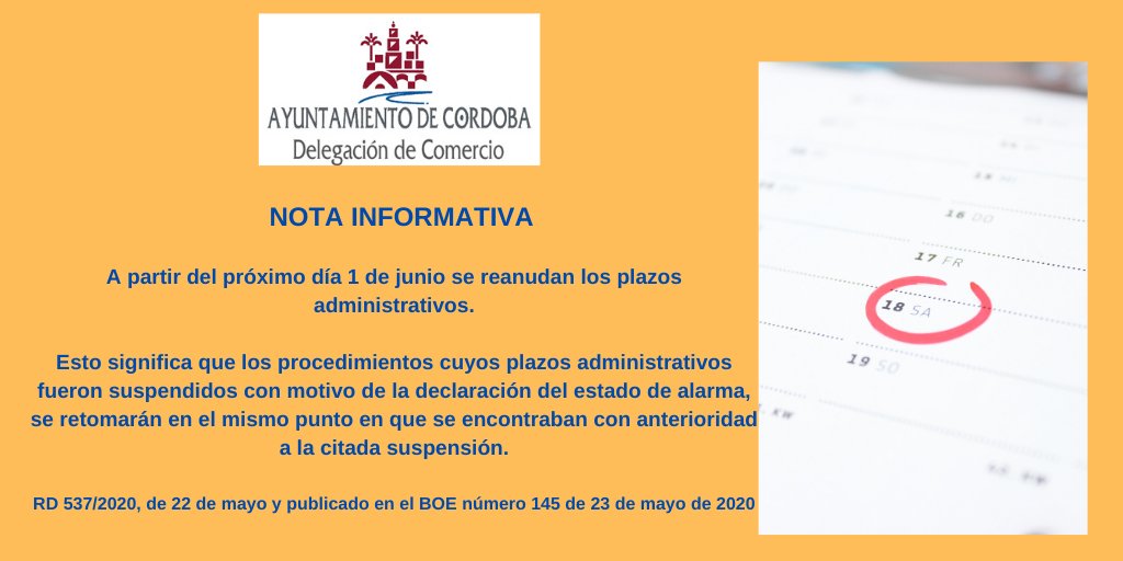 🗣️Atención: Se reanudan los plazos administrativos ‼️
⬇️⬇️⬇️⬇️⬇️⬇️