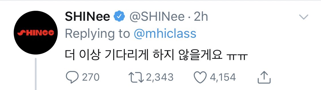 “I won’t let you wait any longer ㅠㅠ”