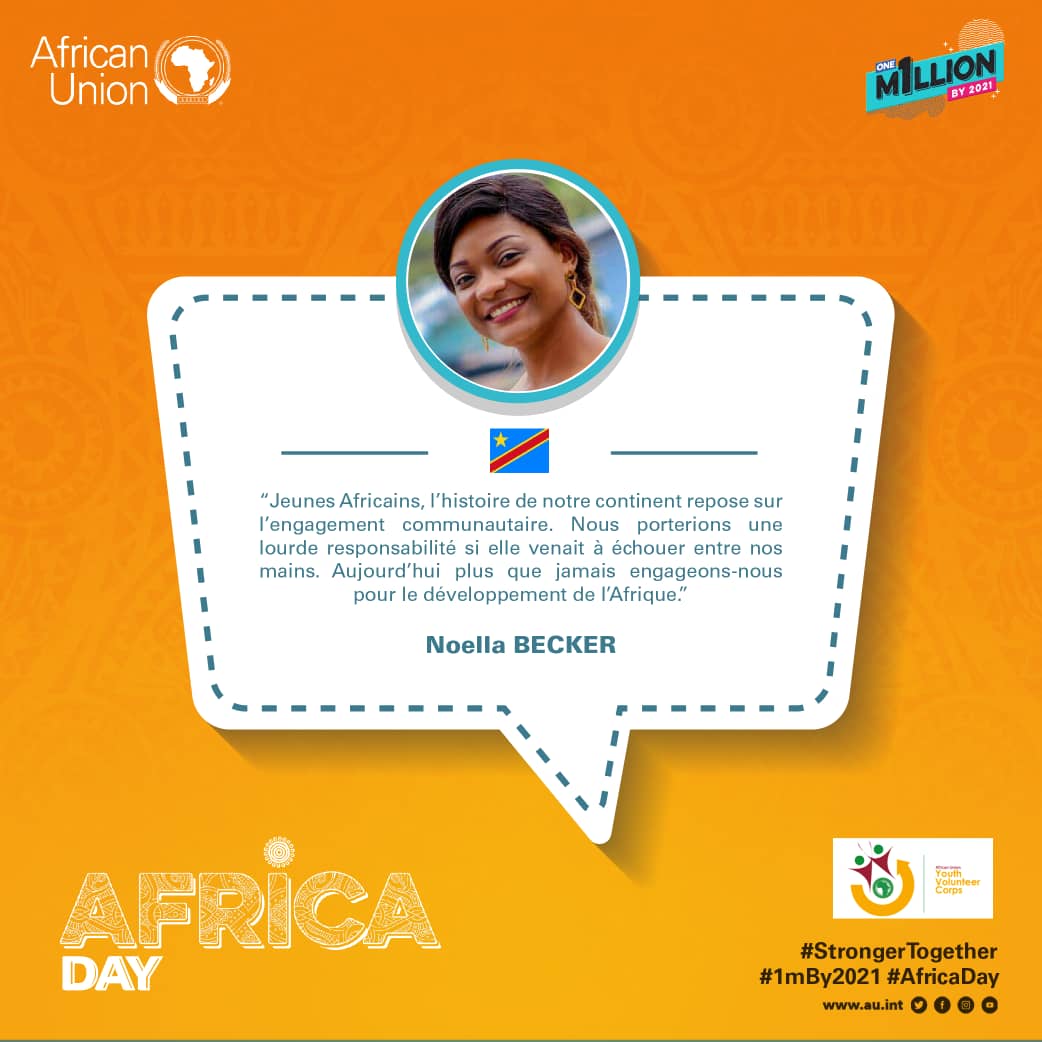Tous unis pour bâtir une Afrique unie et prospère
#StrongerTogether #AfricaDay2020 #1mBy2021 #Nilecohort