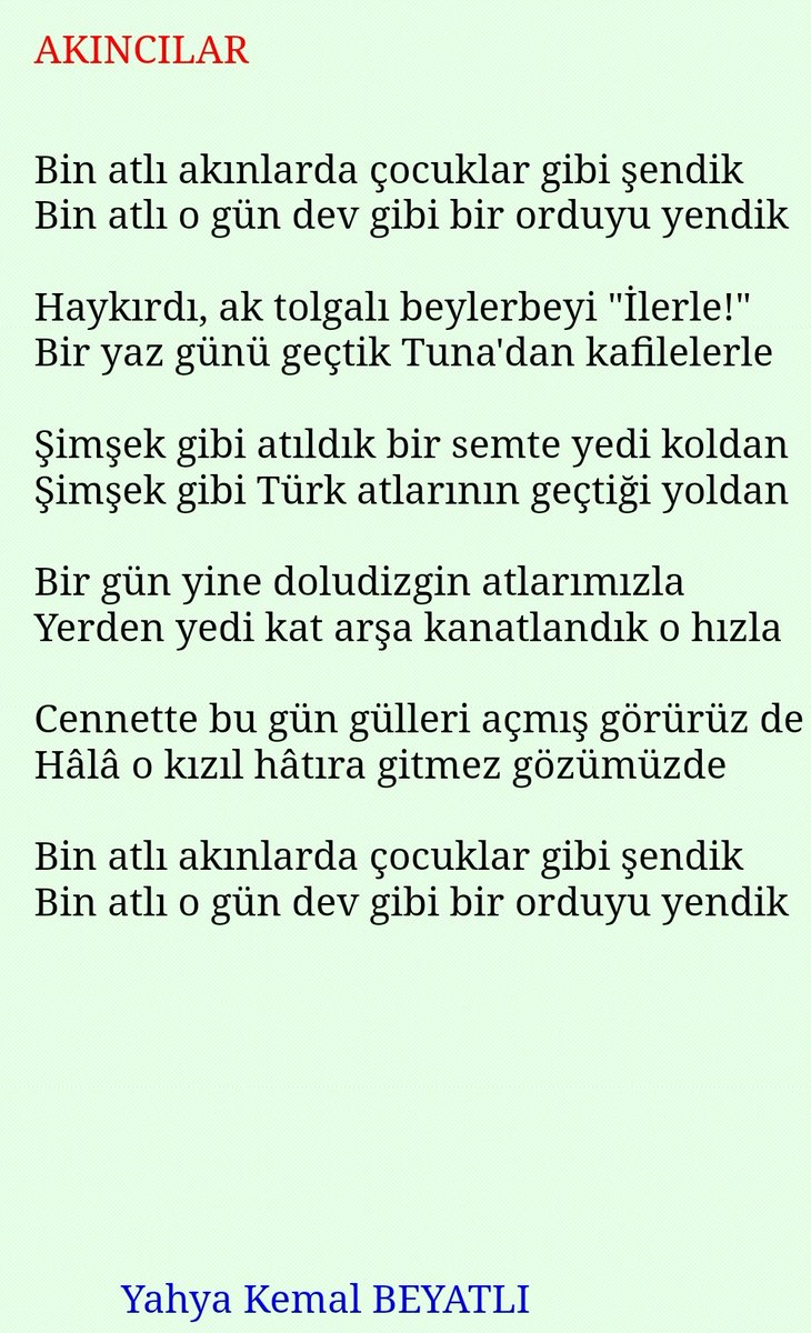 dr_yusufyilmaz's tweet photo. #Akıncı lar..

Bin atlı akınlarda çocuklar gibi #şendik
Bin atlı o gün dev gibi bir orduyu #yendik

Şimşek gibi #Türkatlarının geçtiği yoldan

Bir gün yine doludizgin atlarımızla
Yerden yedi kat arşa #kanatlandık o hızla..

Rahmân ve Rahîm Olan Allâhın Adıyla.. https://t.co/ZOClN7Ktvd