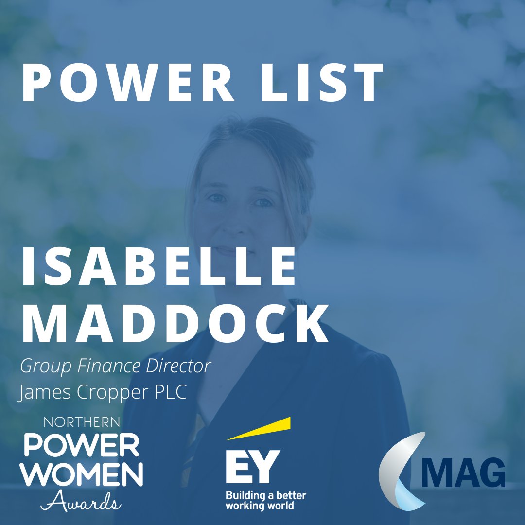 jamescropper's tweet photo. We're proud to have Isabelle Maddock in #PowerList
β
πΌπͺπ Northern Power Women #IAmNPW is a collaborative campaign to accelerate #genderdiversity from North of England.
https://t.co/p7329ZWCcf
@MAG_PressOffice #NPWAwards #NPWA20 @EY_UKI #NPW @magcareers1 #Cumbria #JamesCropper https://t.co/EJ8nQsFnA8
