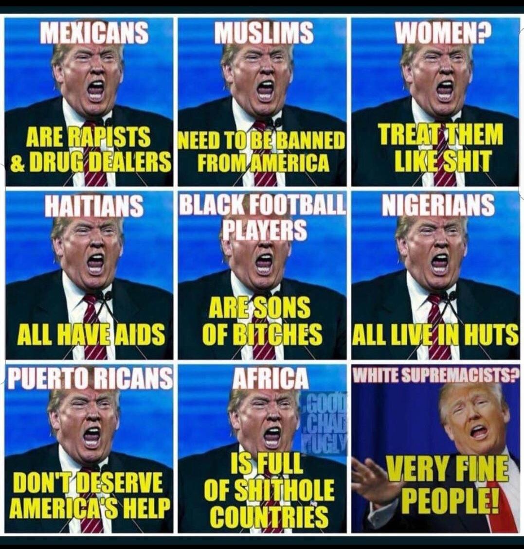 GoodGooblyDem's tweet photo. @LoveMyCountry60 @MzDivah67 @TikiTique @SenatorTimScott @JoeBiden @realDonaldTrump Seriously Blacks, Hispanics, Asians, Jews!!! #myafricanamerican #mexicansarerapists #disloyaljews #ChineseVirus etc...

Marking #CforColored on rental applications of Blacks. Also the innocent #CentralPark5 teens calling for their execution. Til this day Trump hasn't apologized. https://t.co/L4KEQKRu5s