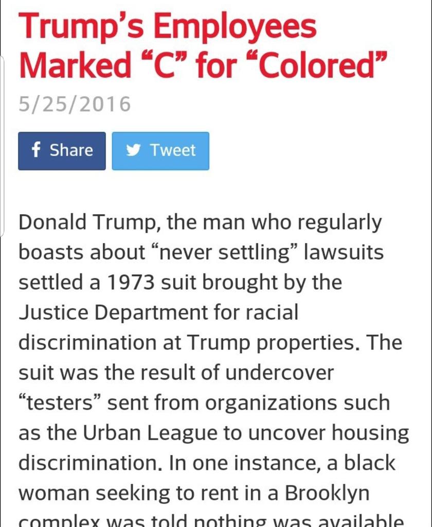 GoodGooblyDem's tweet photo. @LoveMyCountry60 @MzDivah67 @TikiTique @SenatorTimScott @JoeBiden @realDonaldTrump Seriously Blacks, Hispanics, Asians, Jews!!! #myafricanamerican #mexicansarerapists #disloyaljews #ChineseVirus etc...

Marking #CforColored on rental applications of Blacks. Also the innocent #CentralPark5 teens calling for their execution. Til this day Trump hasn't apologized. https://t.co/L4KEQKRu5s