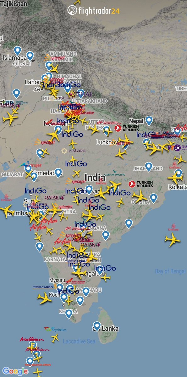 Some domestic flights are back in the Indian skies. Track live at flightradar24.com