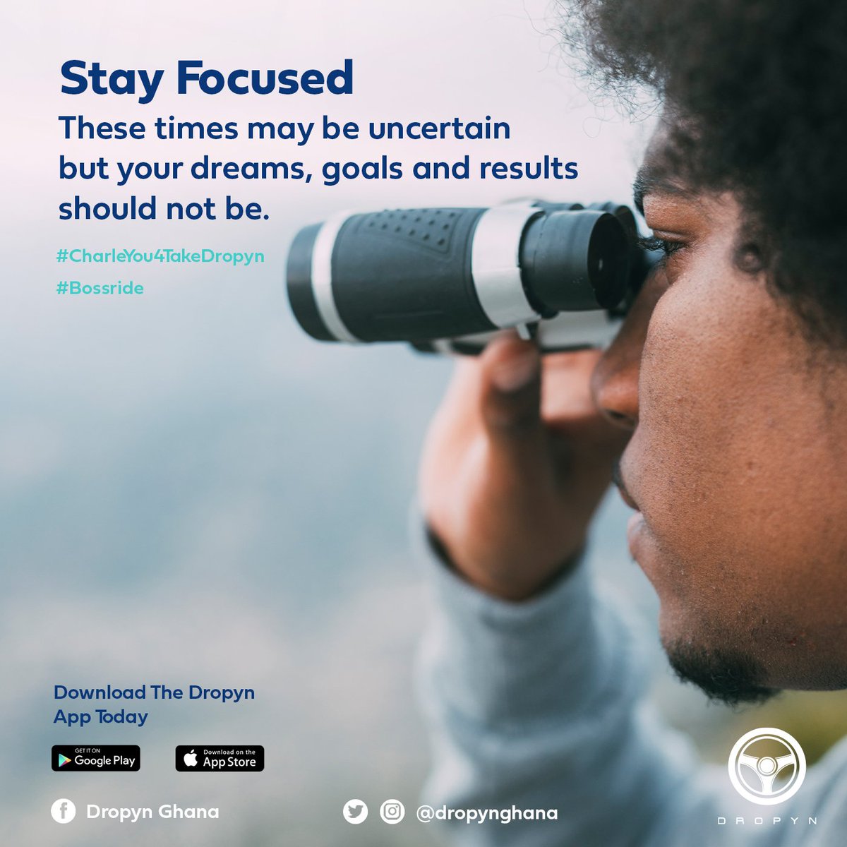 shopathonn's tweet image. It's a new week, reflect on your goals, strategize to ensure certain results and stay focused!

Get a lot done in good time by using the Dropyn App today.
Ride hailing ✔️
Delivery ✔️
Haulage ✔️
#CharleYou4TakeDropyn #BossRide #mondaymotivation #eidmubarak #ramadan #CitiCBS