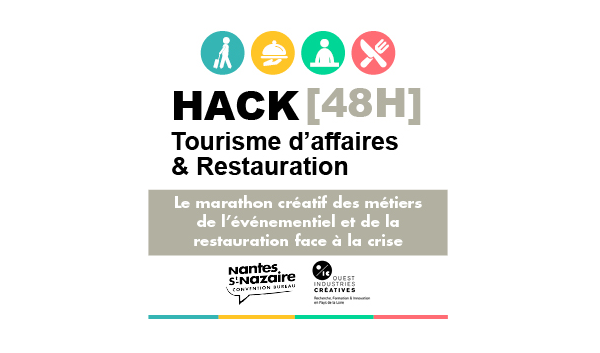 NantesCVB's tweet photo. 📅Les 5, 6,7 juin, le Convention Bureau Nantes Saint-Nazaire organise avec @OuestICC un hacktathon en ligne Tourisme d’affaires et restauration. 
48 heures pour travailler en équipes pluridisciplinaires sur les problématiques du secteur face à la crise 
👉 https://t.co/wDKi6D5LwV https://t.co/ik5uqbA983
