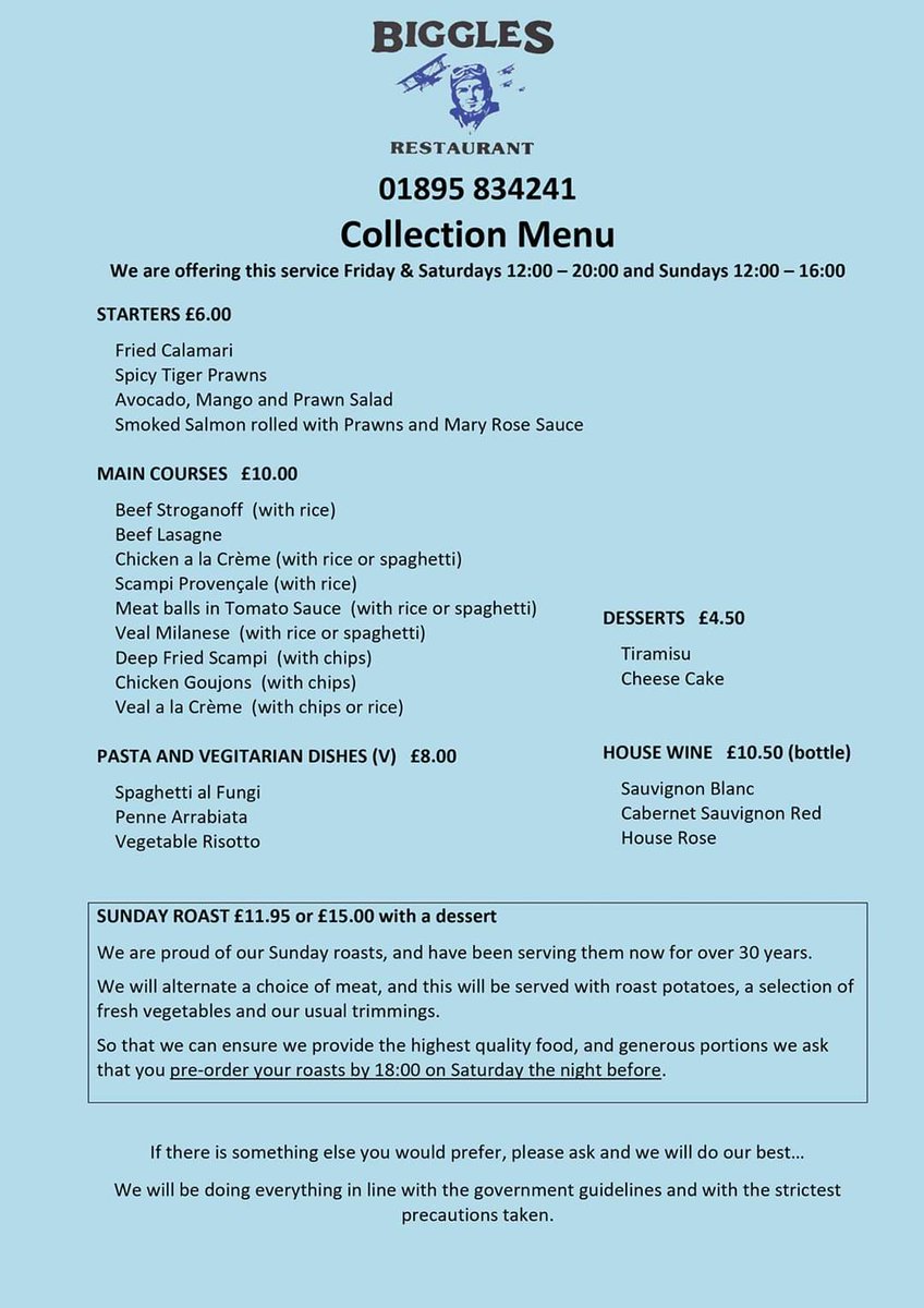 Biggles Restaurant #ProtectTheNHS tweet media