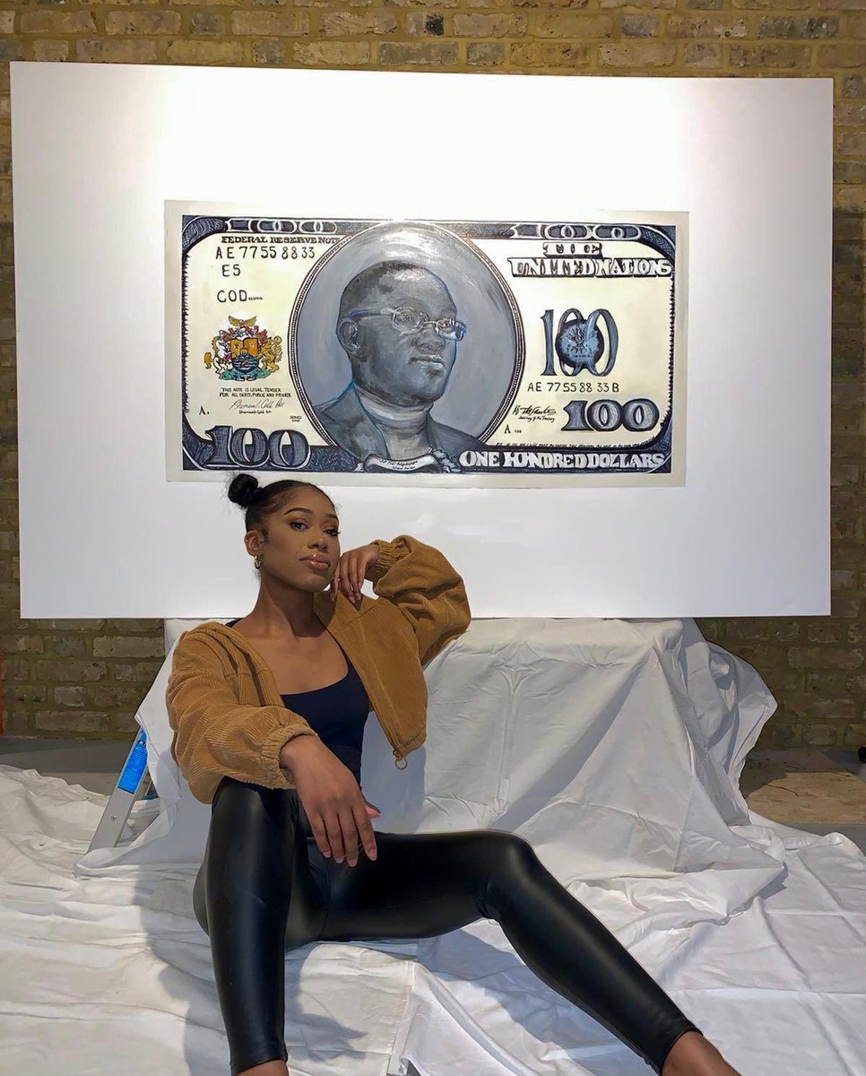 ConnectCity_'s tweet photo. We love this thought provoking piece by our in house artist @shamdeanna. 

Picture of @TobiAdegboyega_ on a dollar note ! 

Look below to see the process ! 

#ConnectNation 
#Creative 
#Art https://t.co/20QXztrQyN