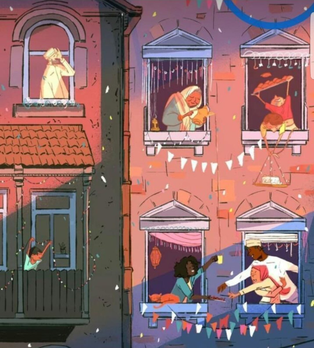 Shwetjuneja's tweet photo. When our arms can't reach the ones close to our hearts, We hug them with our prayers #EidMubarak https://t.co/DtA1F425NA