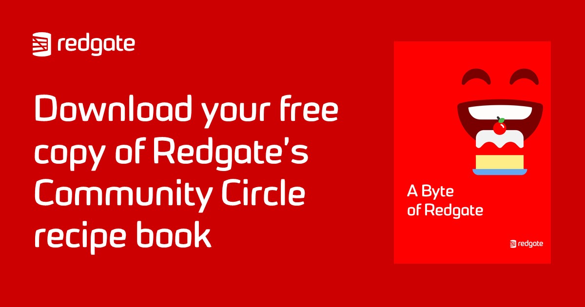 redgate's tweet photo. We've released a recipe book! A Byte of Redgate aims to help exercise positive mental health through cooking.Thanks to the contributors inc.@sqlandy @SQLBob @bweissman @Kendra_Little @way0utwest @PlantBasedSQL @abjbradford @ElenaLockyer https://t.co/BeTivaOOja #RGCommunityCircle https://t.co/CBkIBDqpWw