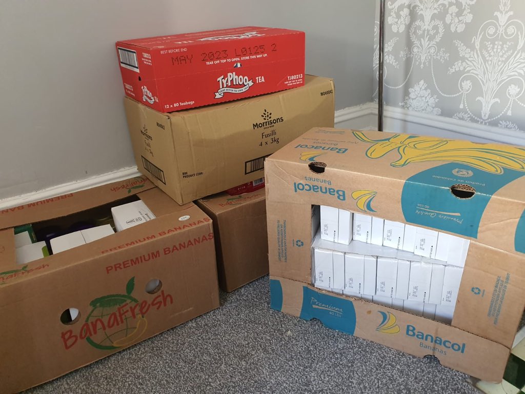 Pictures say a thousand words. Thankyou to #santonecarpets.#Morrisons #kentpolice#foodparcels