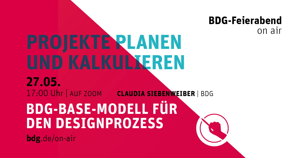 bdg_designer's tweet photo. Dauerbrenner Kalkulation! Claudia Siebenweiber stellt am 27.05. das Base-Modell des BDG vor. https://t.co/z3HD1iym5I
#miteuchfüreuch #BDG #feierabend #honorar #designistbusiness #basemodell #designprozess https://t.co/26eahJ2FWW