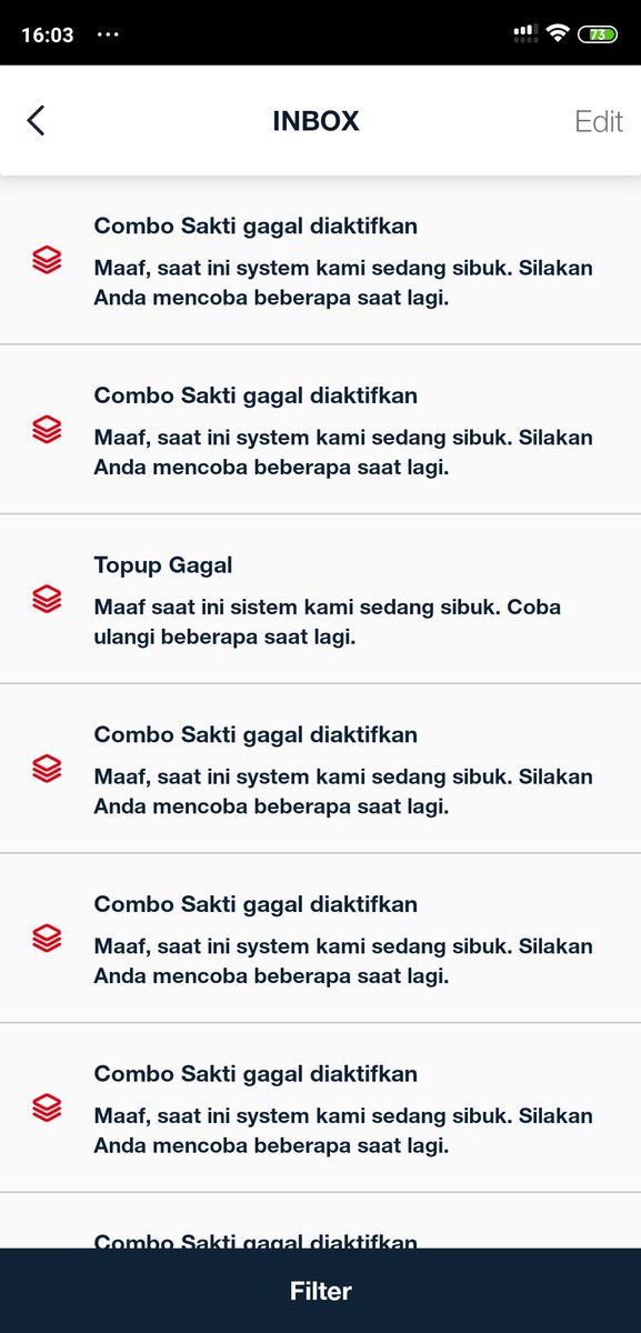 endryy_'s tweet photo. @Telkomsel aktifin combo sakti gagal terus, udah dari 2 hari yang lalu gagal terus
Salahnya dimana ya? https://t.co/8iZIEPKQtd