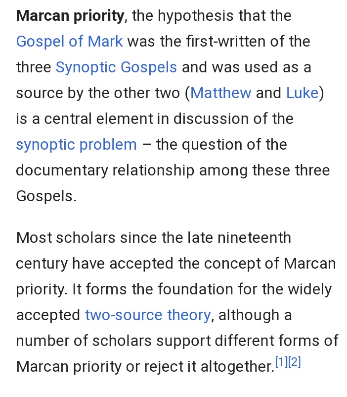 Why do higher textual critics want to change the order of the Bible?Because in the modern translations they removed Jesus resurrection from the end of Mark!!"The oldest and best manuscripts...." Lies!! https://en.m.wikipedia.org/wiki/Marcan_priority