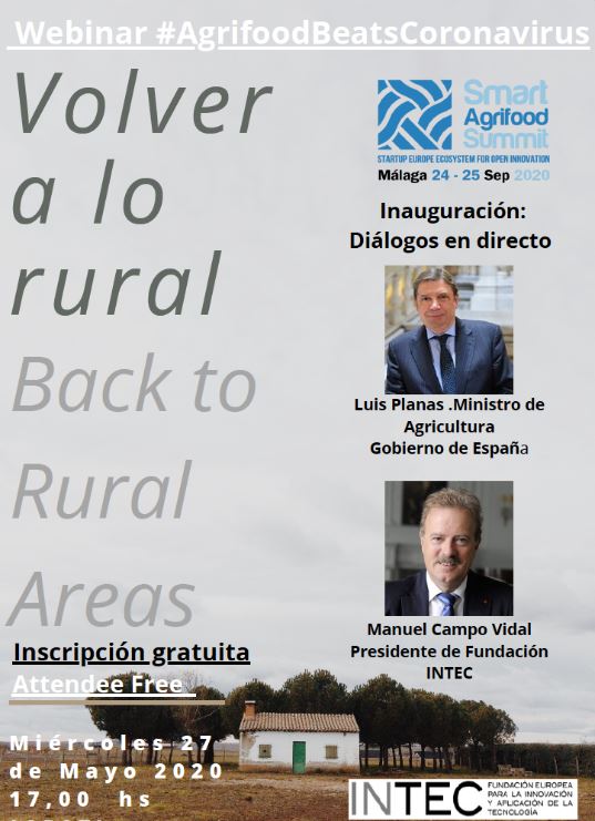 RuralInnoHUB's tweet photo. El próximo miércoles 27 tendrá lugar el Webinar #AgrifoodBeatsCoronavirus, con grandes personalidades del mundo #agrícola y #rural 💻🌱 Entre ellos, @FranGalvezHid contará su experiencia como CEO y precursor del #RuralInnoHUB 📍
Puedes inscribirte aquí:
➡ https://t.co/iEbInztsnp https://t.co/0ckeBscmcw