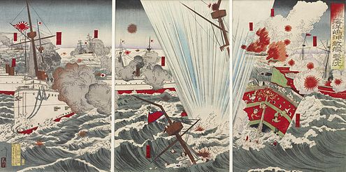 Nonetheless the Matsushima class were sent to fight the Chinese.At the Battle of Yalu River the big guns managed to fire an underwhelming thirteen shells. Between them. In a whole day of fighting.