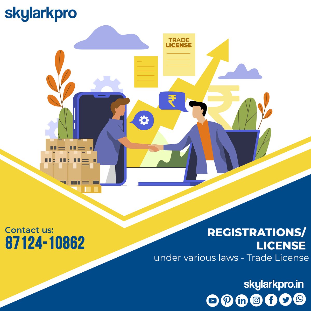 Skylark_Pro's tweet photo. Registration and Licensing in India
#registartion #companyregistartion #companyregistarationindia #pvtltdcompany #gstregistration #legaladviser #financialservices ##patent #trademark #startups #startubusiness #entreprenuer #businessowner #ceo #founder #startupindia https://t.co/GVOryfq3A1