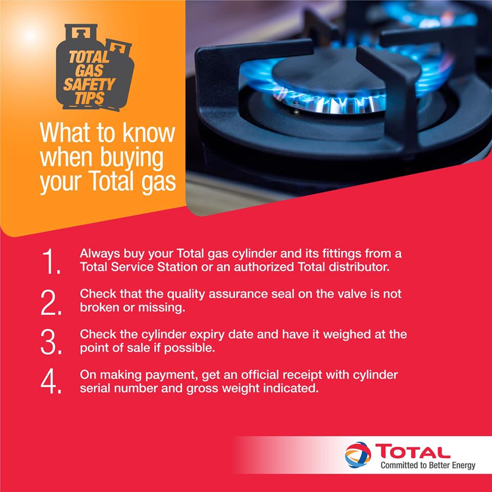 TotalEnergiesUG's tweet photo. 🤔💡 TOTAL-GAS SAFETY TIPS: What to know when buying your Total gas; [SEE POST IMAGE 👇]

Further make your Experience Better &amp; Enjoy Easy Cooking.
#TOTALSafetyTips #STAYSAFEUG
#ResponsibleEnergyMajor https://t.co/NbbRO1TDD6