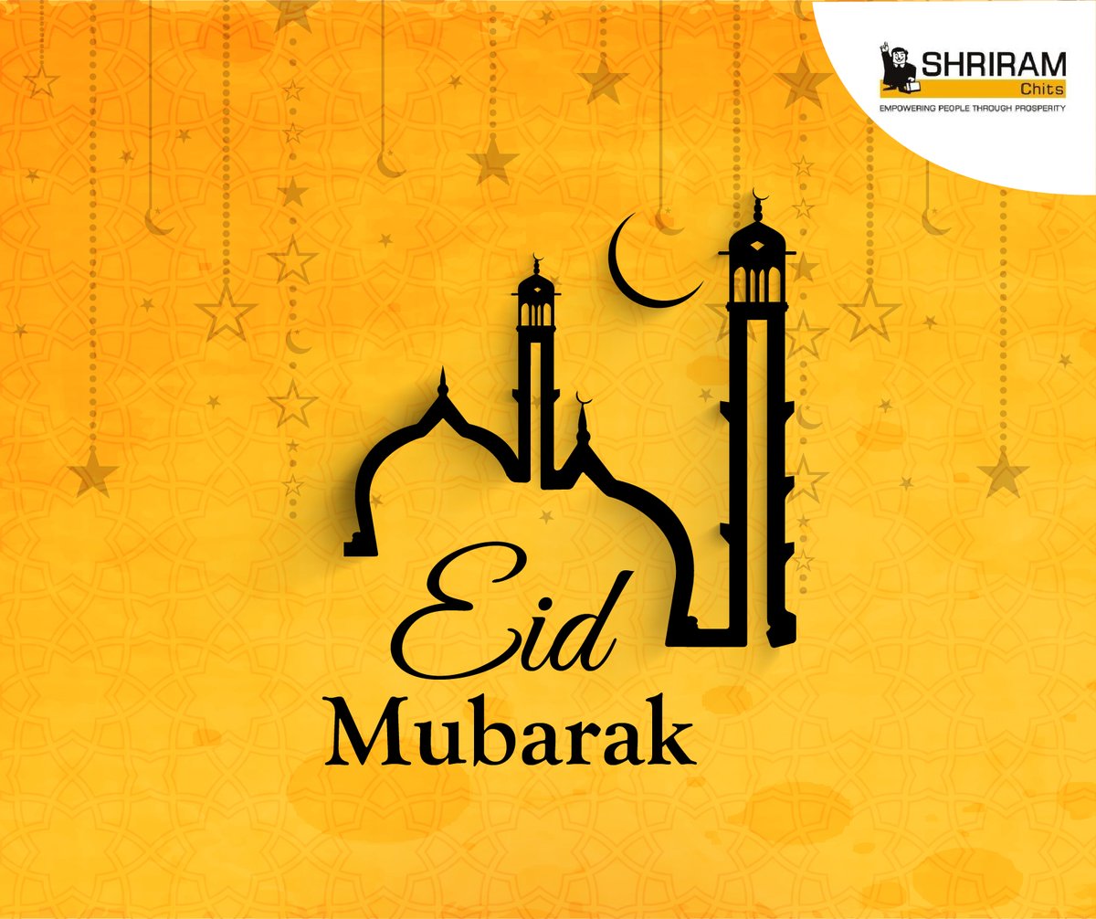 Shriram_Chits's tweet photo. This Eid, Shriram Chits wishes everyone to share happiness and joy with everyone around us at the end of this holy month.   

#EidMubarak #eid2020 #eid #happiness #ramadan #holymonth https://t.co/bgpMkx0w8l
