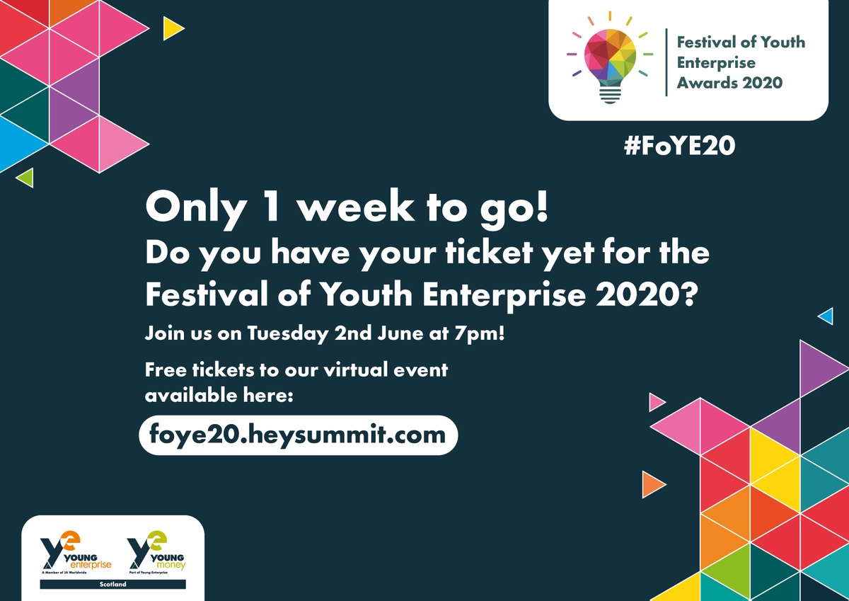 YE_Scotland's tweet photo. Only 1 week to go - Have you secured your ticket for https://t.co/HGDqUegC6W https://t.co/KvZxID6401