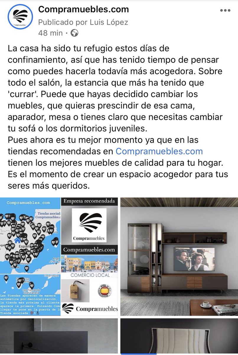 Compramuebles1's tweet photo. La casa ha sido tu refugio estos días de confinamiento, así que has tenido tiempo de pensar como puedes hacerla todavía más acogedora. https://t.co/svmagNXO0h #salimosmasfuertes #calidad #ComercioLocal #Compramuebles #teletrabajo https://t.co/1F8zubzkCF