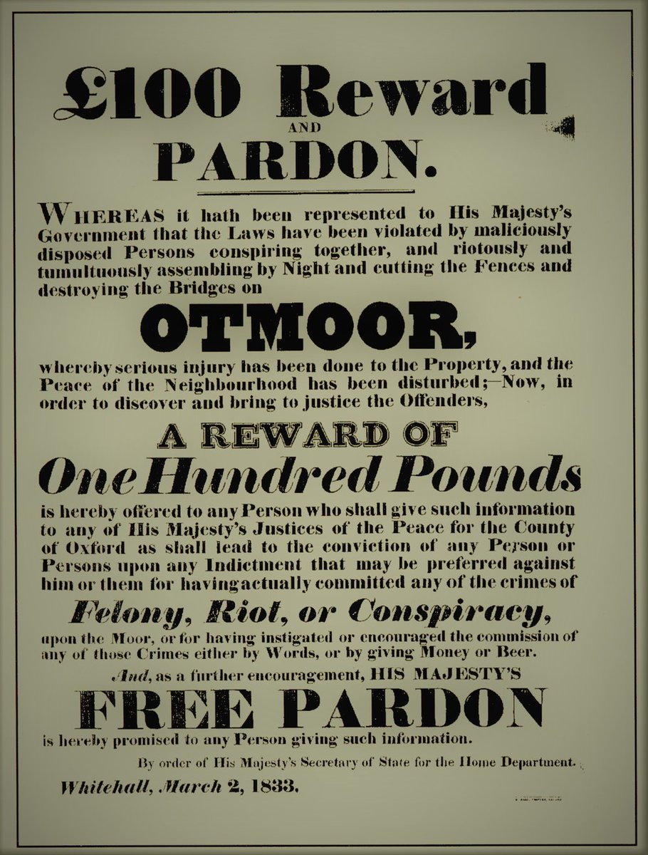 At Otmoor Oxon, the common was shared by 8 townships but enclosed and drained in 1815 This resulted in tensions; 1830 the fences were pulled down and uprooted at night buy groups of men with blackened faces and wearing women’s clothing; the same garb often worn by mummers 11/23