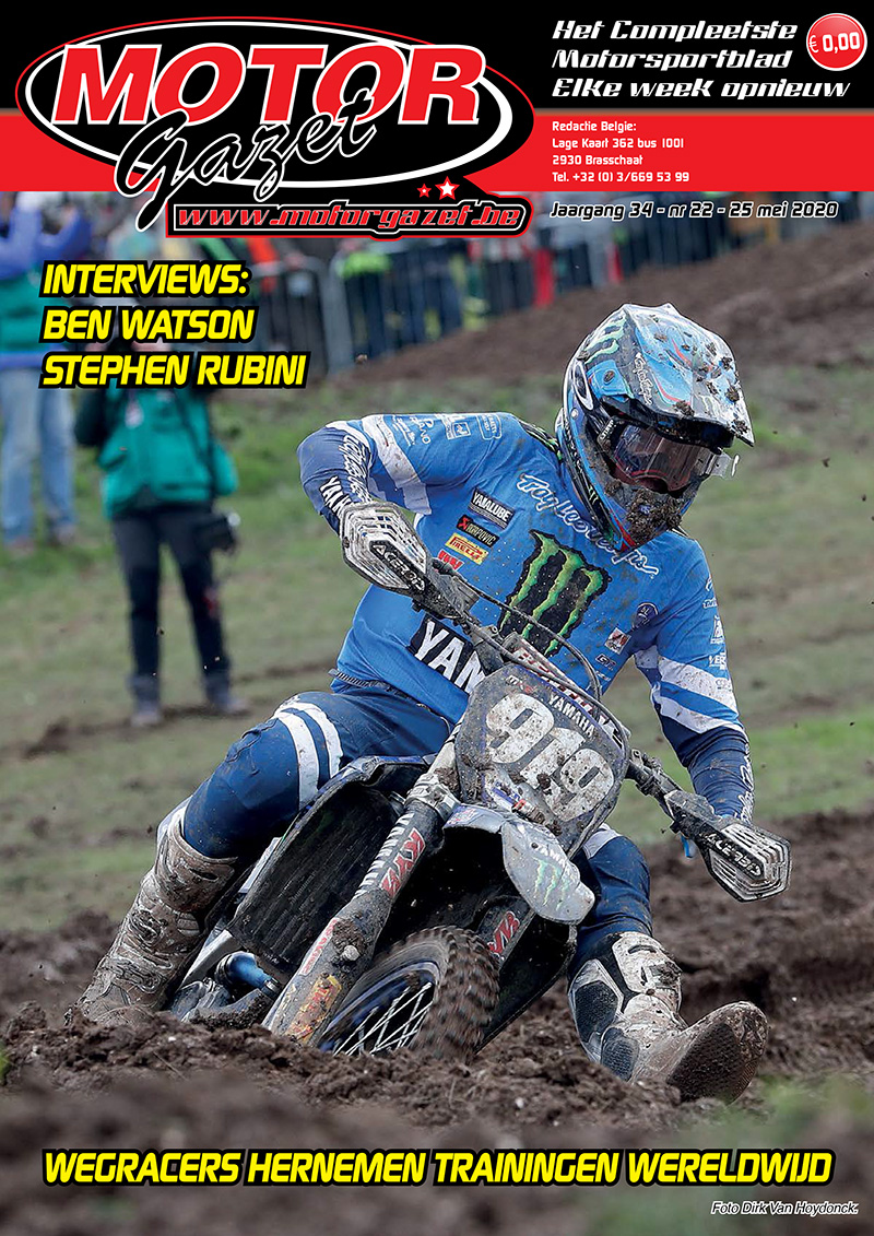 Motorgazet 22: interviews met <a href="/benwatsonmx/">Ben Watson</a> en Stephen Rubini. Wegracers hervatten trainingen: exclusieve beelden. Allemaal op motorgazet.be. #digitaal #gratis
