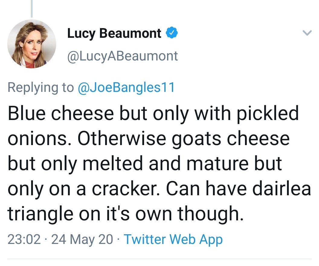 Good morning and a massive thank you to  @LucyABeaumont,  @TapeFaceBoy,  @IvoGraham and  @themiltonjones for taking the time to reply (and suffering my incessant dairy based questioning)!Welcome to my Celebrity Wall Of Cheese! #MondayMotivation  #mondaythoughts  #BankHolidayMonday
