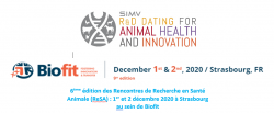 SIMV_RP's tweet photo. ⚠️📣 #Biofit2020 : Appel à projets pour les 6e Rencontres de Recherche en Santé Animale 🐴🐶🐱🐮🐷🐓 pour les innovations 🤔 sur #bienetre et #santé animale (#diagnostic, prévention, #vaccin, thérapeutique, dispositif médical, #esante)
➡️ https://t.co/xDQVCxDWQM https://t.co/652o2RAkjZ