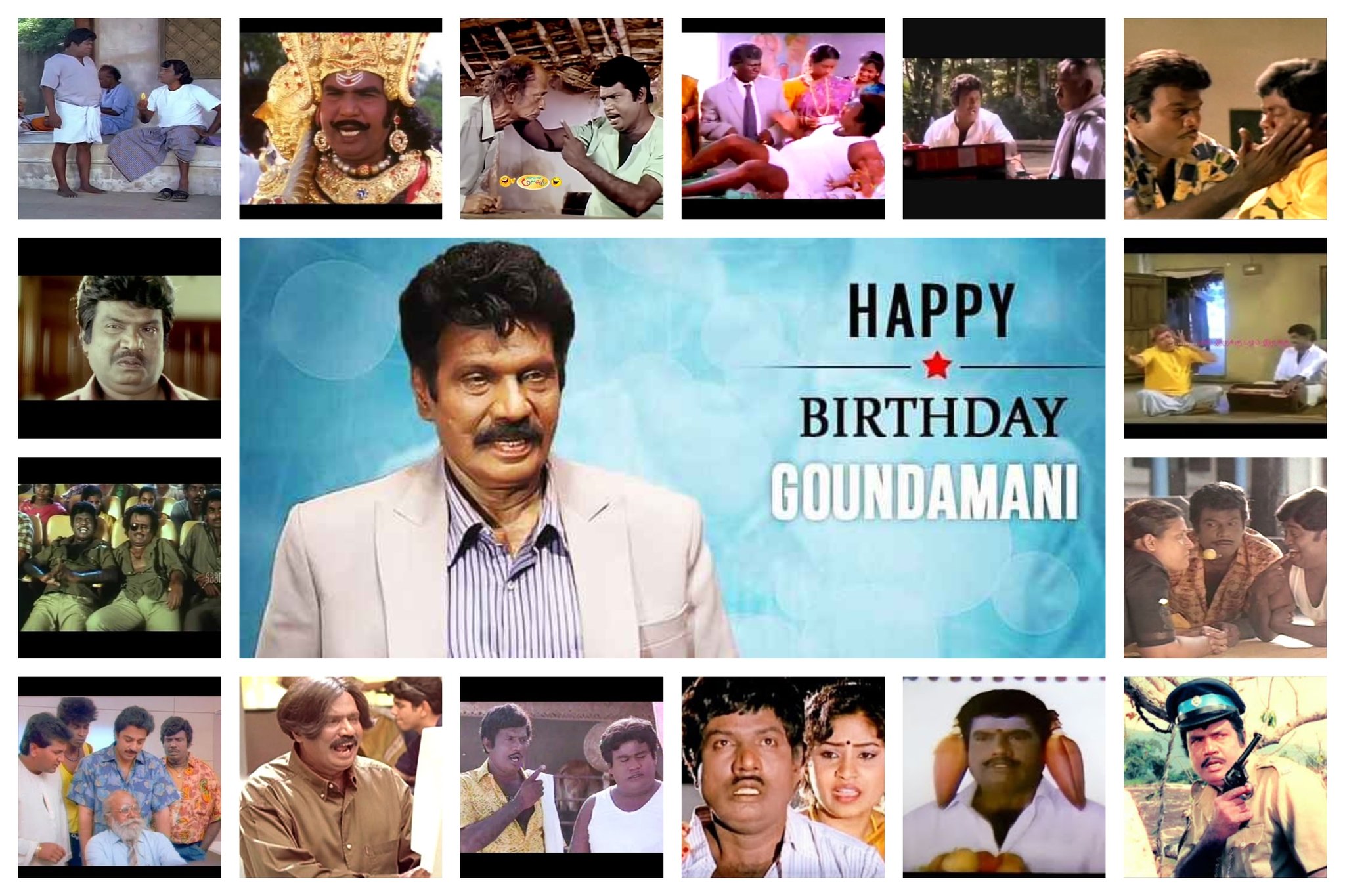 Reshma Pasupuleti Happy Birthday Goundamani Sir Comedyking Legend T Co G5p2sqoogi Twitter