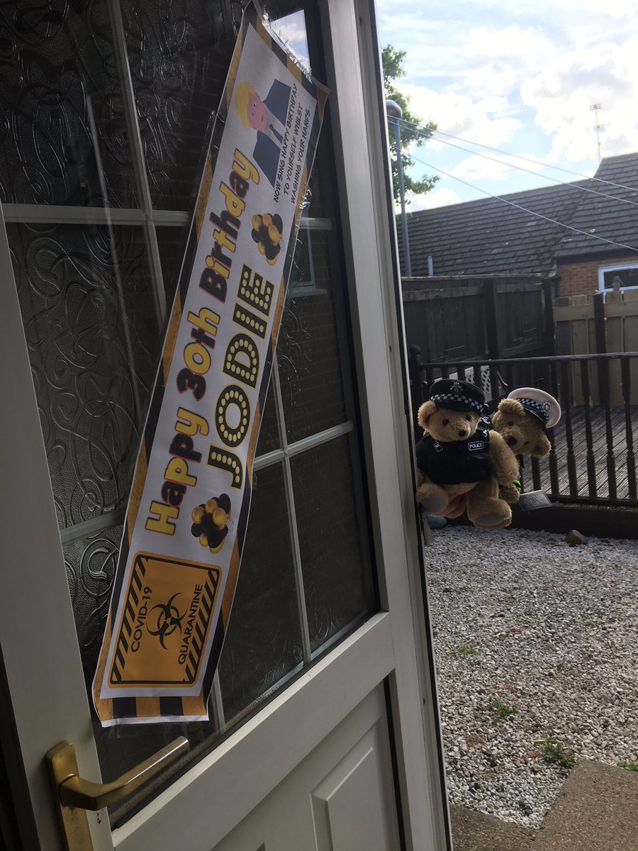 sgt_pcbears's tweet photo. Happy 30th birthday to our owner, who we are making sure is staying indoors and following rules https://t.co/zLoEZPKWyQ