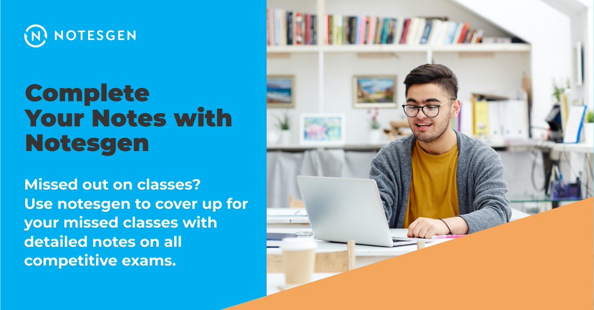 notesgen's tweet photo. Learn from the best of #Notes from #Toppers and #Experts in your domain.

#competitiveexams #exams #Learn #Classnotes #NEET #JEE #UPSC #BankPO #Notesgen #LeadwithNotesgen https://t.co/T59HDuoVUH