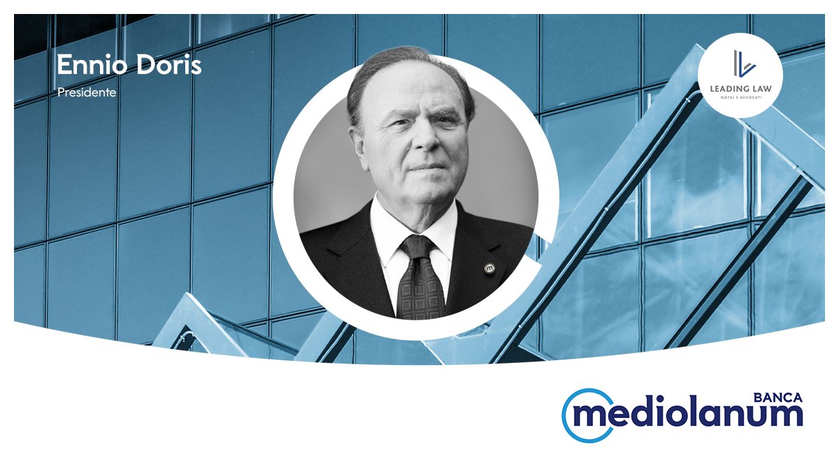 Che Italia sarà?
Se ne discuterà nel Webinar promosso da Leading Law, in programma domani 26 maggio alle 17.30.
Tra i relatori interverrà Ennio Doris.

Evento disponibile in streaming sul canale YouTube di #BancaMediolanum

#WeAreMediolanum #MediolanumTalk