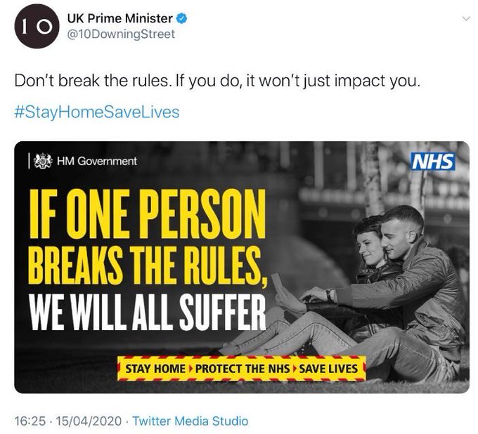 I think this is still good advice from the PM, even if has been removed from Government twitter feeds.