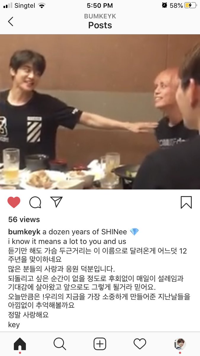 MINHOLE's tweet photo. [TRANS] 200525: Key Instagram Update - #bumkeyk https://t.co/XWxUFbE7wk