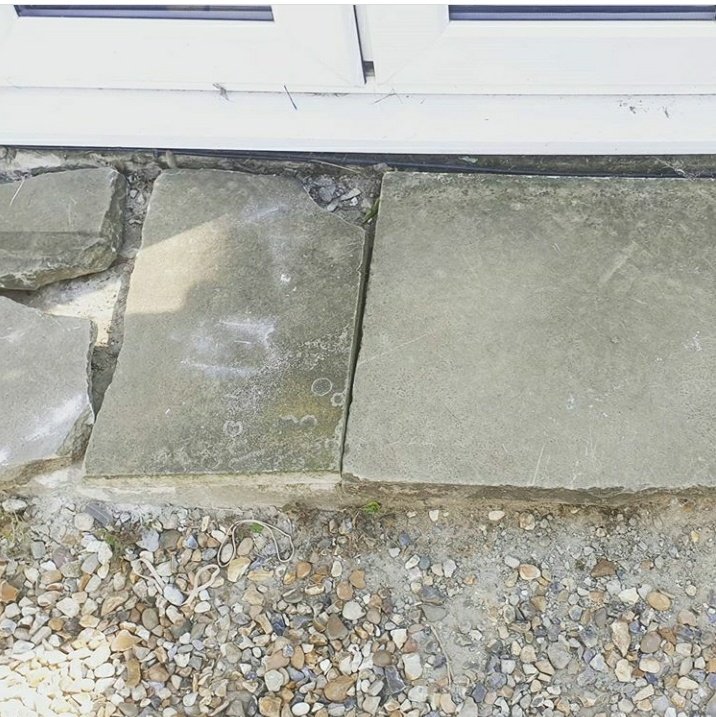 roycehall_ltd's tweet photo. We created this new step using new sandstone slabs and pointed in a black mortar.
#newstep #sandstone #frontgarden #home #step #builer #Construction #supportsmallbusiness #constructionworker #garden #repair #bricklayer #surrey #newmalden #southlondon #roycehallbuildingservices https://t.co/znuVmt86Sv