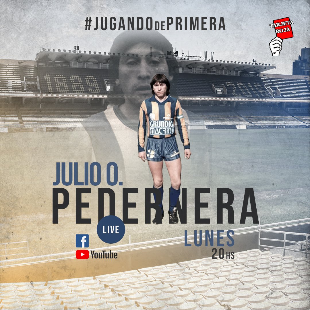 En el 9° episodio de #JugandoDePrimera , <a href="/PabloOlivarez9/">Pablo Olivarez</a> y una charla imperdible con Julio Pedernera.
Lunes, 20 hs, nos encontramos en nuestras redes!
#Argentina #sanrafael #independienterivadavia #lepra #quilmes #cervecero #RosarioCentral  #Platense #velez #Colon  #argentino