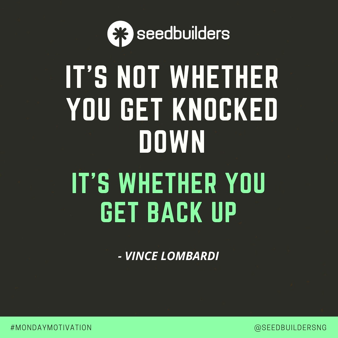 seedbuildersng's tweet photo. It's not whether you get knocked down, it's whether you get back up. Keep trying till you succeed. We would like to share in your success story.

#seedbuilders #motivationmonday https://t.co/fhPuqrjK8g