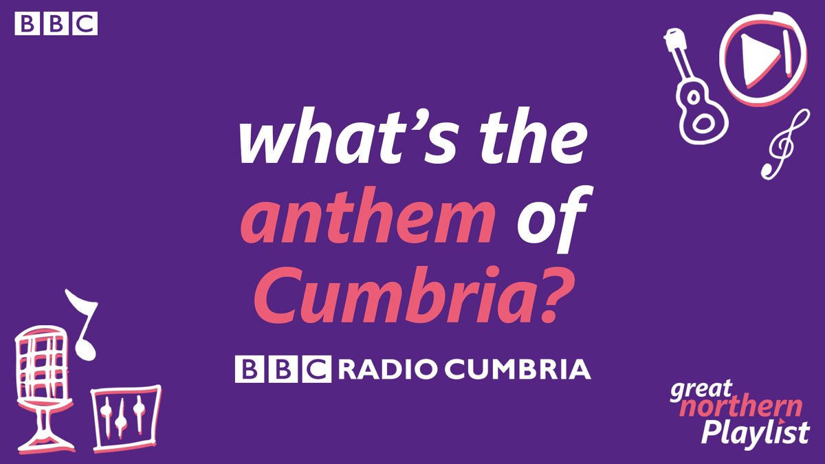 BBC_Cumbria's tweet photo. Something by @ItBitesband, @fleetwoodmac, 911? Or maybe something traditional? The BBC Philharmonic is going to rework and record a Cumbrian anthem for us and it wants YOU to pick it! All suggestions gratefully received…  #GreatNorthernPlaylist #BBCPhilharmonicChallenge https://t.co/xJIZbSBeME
