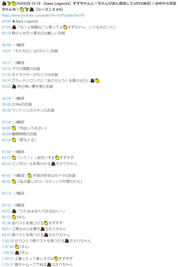 むふー Apex配信で非表示になってしまったタイムスタンプ T Co Ctoyn9fm