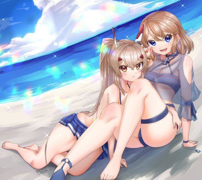 水着23と水着綾波

#アズールレーン 