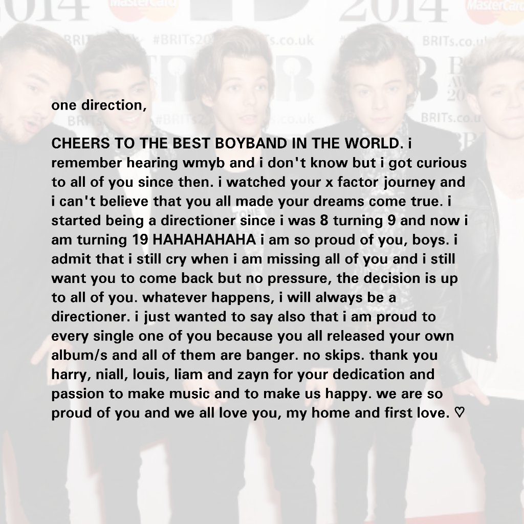 𝐟𝐨𝐫 𝐨𝐭𝟓 — 𝐚 𝐭𝐡𝐫𝐞𝐚𝐝WE LOVE YOU 1D