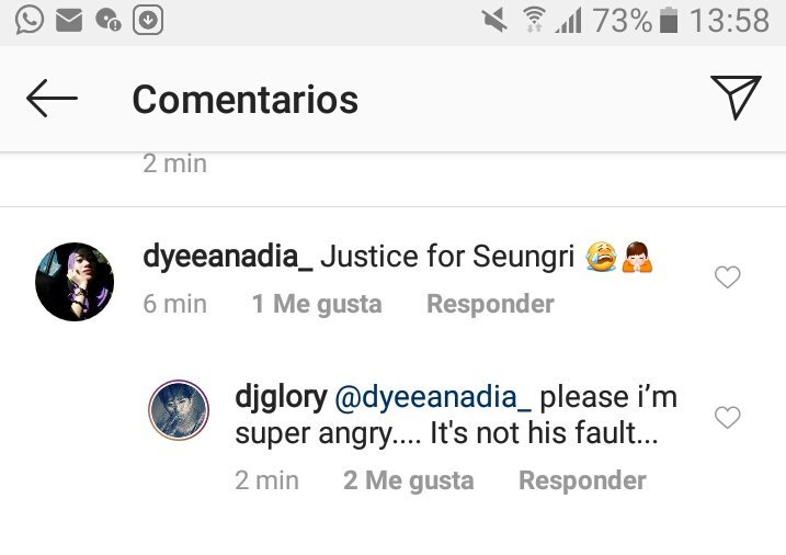 "Please check my profile link. To prevent the truth from distorting.Please share this link". (He share the same link as a seungri's sister)"Please i'm super angry....it's not his fault...." -DJ glory from NHR, seungri's friend.